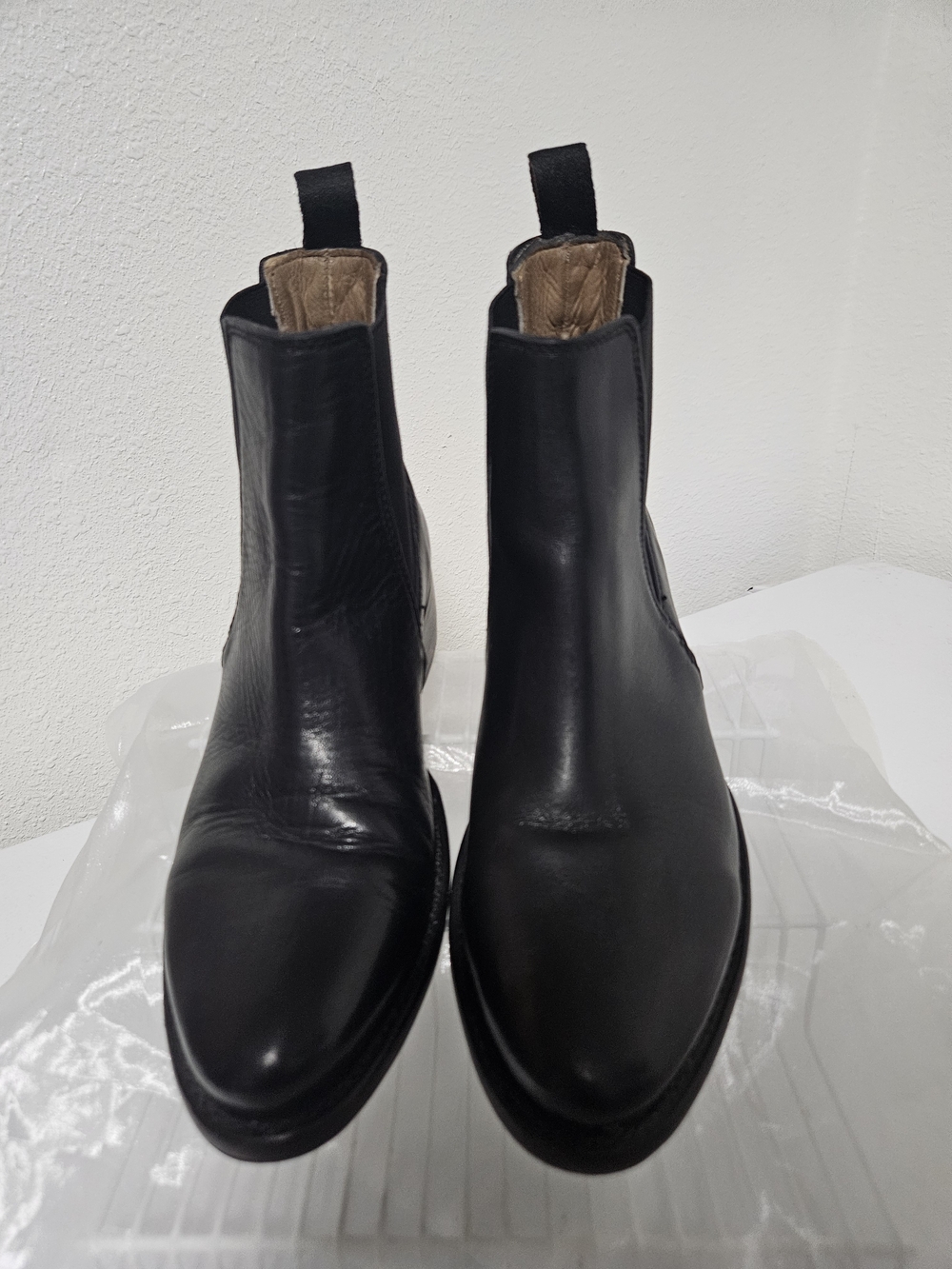 Classic Black Women's Chukka Boots - Smooth Leather Chelsea Style